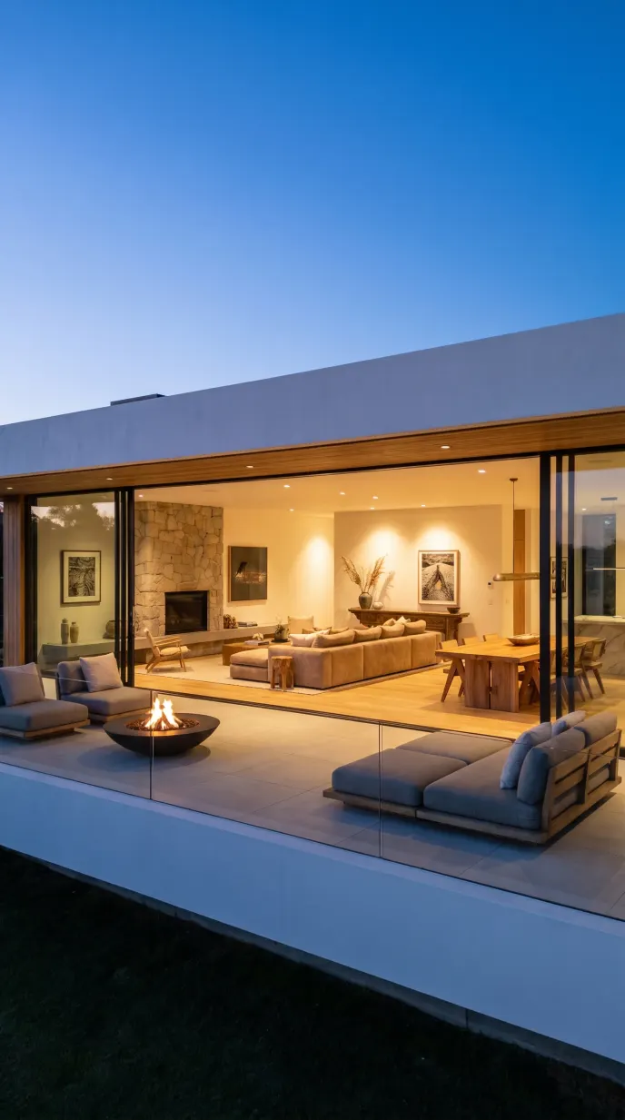 Contemporary custom home built by Geetha Constructions, Bangalore